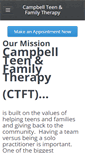 Mobile Screenshot of campbellteenfamilytherapy.com
