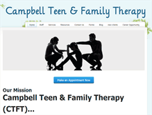 Tablet Screenshot of campbellteenfamilytherapy.com